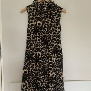 Short animal print dress